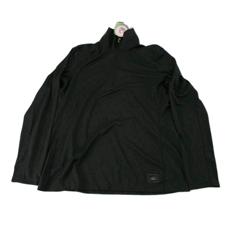 REI Women s Polartec Power Dry Lightweight Base Layer 1/4 Zip Windbreaker Size L